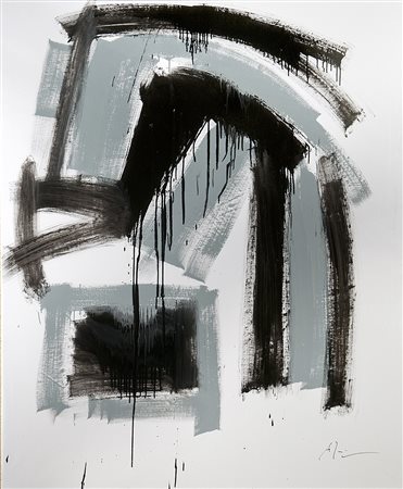 ALEX CAMINITI Punti di rottura, 2013 tecnica mista su tela cm 170 x 140 firma...