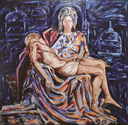VITO ANTONIO FARAONE Pietà e visioni romane, 2017 olio su tela, finger...