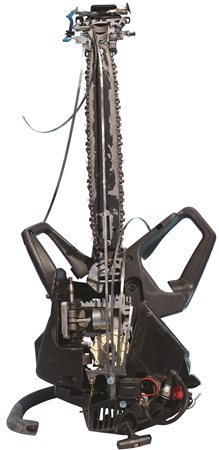 SERGIO CIMBALI Motochitarra, 2014 riassemblaggio di una motosega cm 40 x 100...