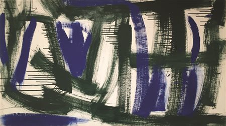 ALEX CAMINITI Punti di rottura, 2013 smalto su tela cm 75 x 140 firma in...