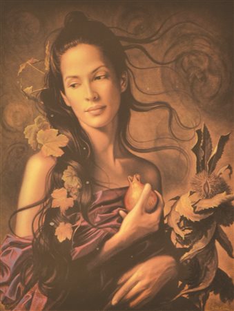 ULISSE SARTINI Autunno, 2009 serigrafia su tela con 16 passaggi di colore cm...