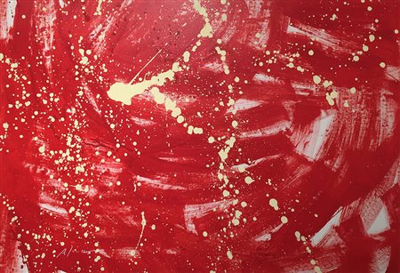 ALEX CAMINITI Punti di rottura, 2013 tecnica mista cm 140 x 95 firma in basso...