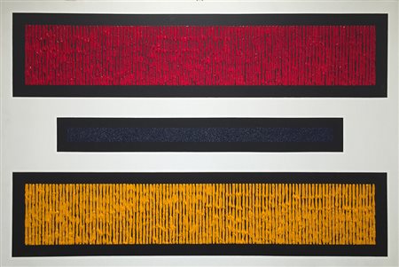 FABRIZIO TROTTA Cromo terapia, 2014 tecnica mista su tela cm 120 x 80 firma...