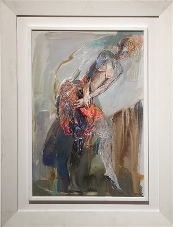 ENNIO CALABRIA Studio per il femminile elegante, 2013 tecnica mista su tela...