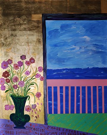 MARISA LAURITO O’Mare, 2012 tecnica mista con acrilico cm 80 x 100 firma sul...