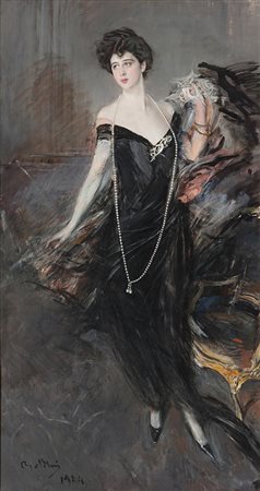 Giovanni Boldini (1842-1931) Ritratto di Donna Franca Florio, 1901-1924 Olio...