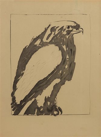 Pablo Picasso (1881-1973), L'aquila bianca, 1936 acquatinta, cm 26,8x20,7...
