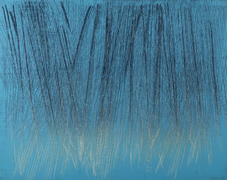 Hans Hartung (1904-1989), T1964-E36, 1964 acrilico su tela, cm 73x92 firmato,...