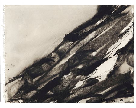 Arnaldo Pomodoro (1926), Senza titolo, 1957 Lotto di due tecniche miste su...