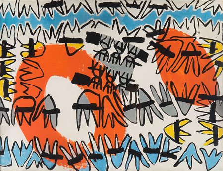 Giuseppe Capogrossi (1900-1972), Superficie nr. 130, 1955 olio su tela, cm...