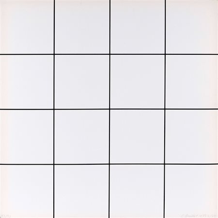 Francois Morellet (1926-2016), Serigrafie (3): Senza titolo, 1975 cm 69x69...