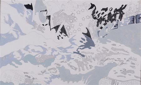 Giangiacomo Spadari (1938-1997), Exinstsetetltraant, 1966 olio su cartone, cm...