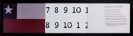 Vincenzo Agnetti (1926-1981), Progetto per un Amleto politico (Cile), 1973...