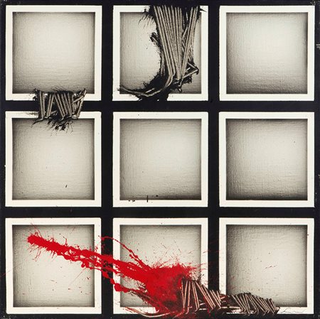 Emilio Scanavino (1922-1986), Dall’alto, 1974 olio su tela, cm 60x60 firmato...