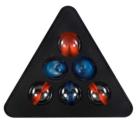 Franco Costalonga (1933), OCBA6TN sei sfere in metacrilato, plexiglass e...
