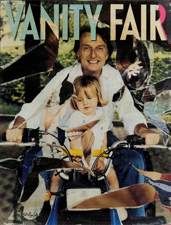 Mimmo Rotella (1918-2006), Il vincente, 2004 décollage su tela, cm 100x75...