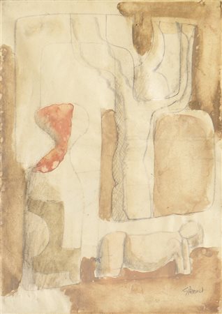 Mario Sironi (Sassari 1885 – Mailand/Milano 1961) Senza titolo;Ohne Titel...