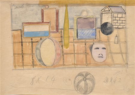 Atanasio Soldati (Parma 1896 – 1953) Senza titolo;Ohne Titel Bleistift und...