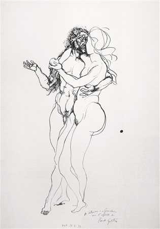 Renato Guttuso (Bagheria 1911 – Rom/Roma 1987) Adamo e Eva, 1973;Adam und...