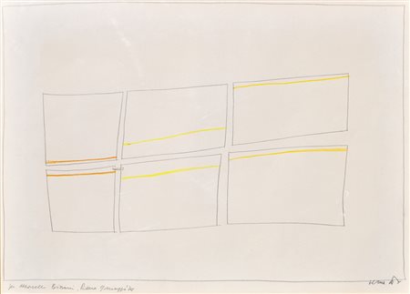 Claudio Verna (Guardiagrele 1937) Senza titolo, 1961;Ohne Titel, 1961...