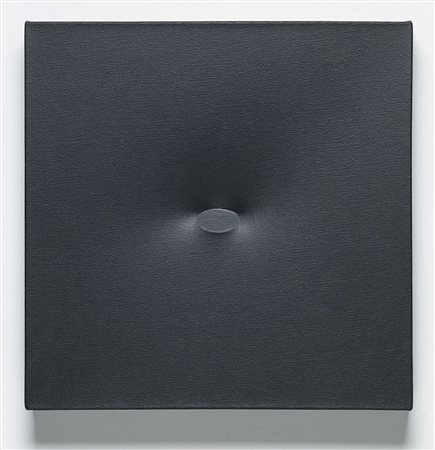 Turi Simeti (Alcamo 1929) Ovale nero, 1984;Schwarzes Oval, 1984 Acryl auf...