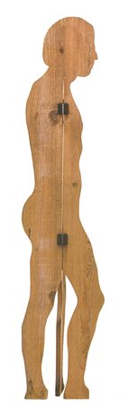 Mario Ceroli (Castel Frentano 1938) Figura maschile (Aria di Daria),...