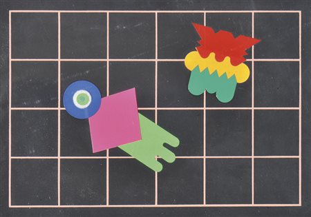 Renato Volpini (Urbino 1934) Senza titolo, 1973;Ohne Titel, 1973 Mischtechnik...