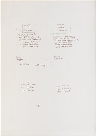 Joseph Beuys (Krefeld 1921 - Düsseldorf 1986) Gletscher, Schwamm, Totenbett,...