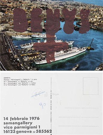 Joseph Beuys (Krefeld 1921 - Düsseldorf 1986) Genova, 1976;Genova, 1976...