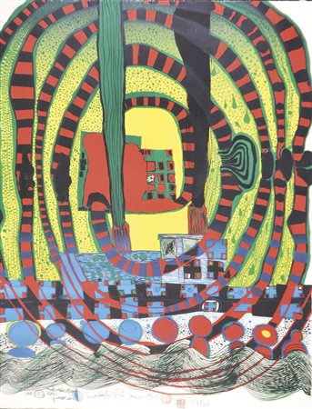 Friedensreich Hundertwasser (Wien 1928 -Pazifischer Ozean 2000) Seereise II,...