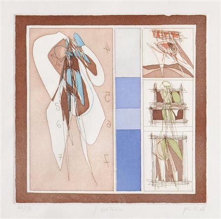 Achille Perilli (Rom/Roma 1927) Il solitario, 1966;Der Einsame, 1966...