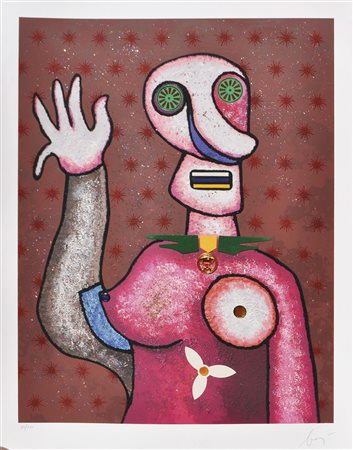 Enrico Baj (MIlano 1924 - Vergiate 2003) Generale;General Serigrafie mit...