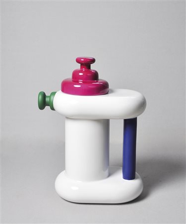 Ettore Sottsass (Innsbruck 1917 - Milano 2007) Teiera Cherries, 1987;Teekanne...