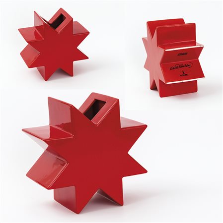 Ettore Sottsass (Innsbruck 1917 - Milano 2007) Vaso Hsing;Vase Hsing Keramik,...