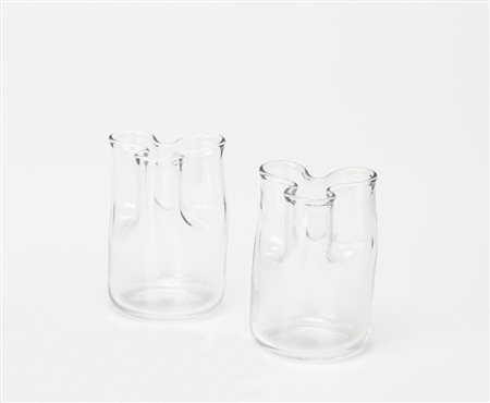 Enzo Mari (Novara 1932) Coppia caraffe Trinidad, 1969;Paar Karaffen Trinidad,...