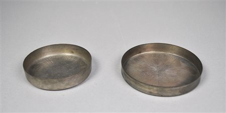 Lorenzo Burchiellaro Coppia di piattini, anni ’60;1 Paar Untertassen, 1960er...