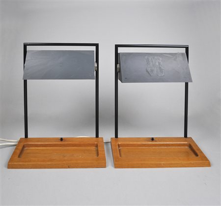 Manifattura nordica Coppia lampade da tavolo, anni ’70;Nordische Manufaktur 1...