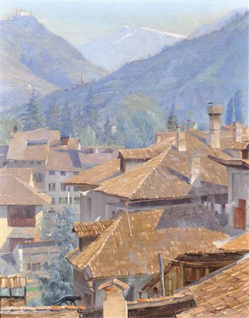 Richard Wolff (Esseg 1880 – Bozen/Bolzano 1964) Dächer von Bozen;Dächer von...
