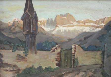 Hans Staffler (* Bozen/Bolzano 1903) Rosengarten von Gries aus...