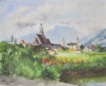 Peter Paul Morandell (Bozen 1901 – Innsbruck 1976) Dorf in Tirol, 1945;Dorf...