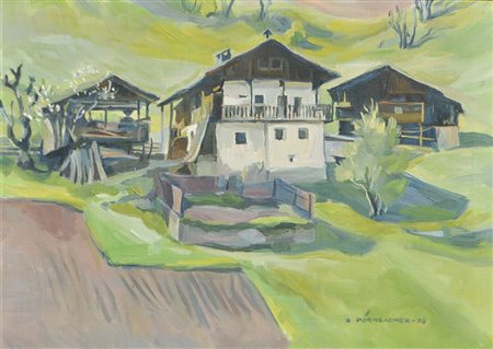 Siegfried Pörnbacher (Olang 1914 – Bruneck 2006) Höfe im Ahrntal, 1976;Höfe...