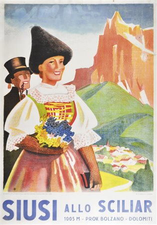 Anonym Plakat „Siusi allo Sciliar“, 1950;Plakat „Siusi allo Sciliar“, 1950...