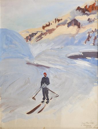 Josef Arnold (Innsbruck 1891 – 1967) Skifahrer in St. Christoph am Arlberg,...
