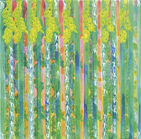 Massimo Puppi (* Venedig/Venezia 1956) Mascherine, 2013;Masken, 2013 Acryl...