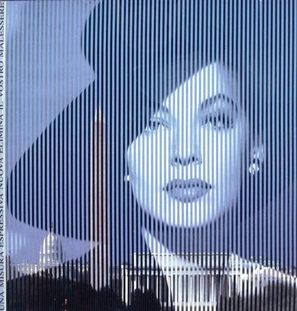 MALIPIERO (Brescia 1934) "Ava Gardner" 2013 Collage su cartoncino cm. H:...