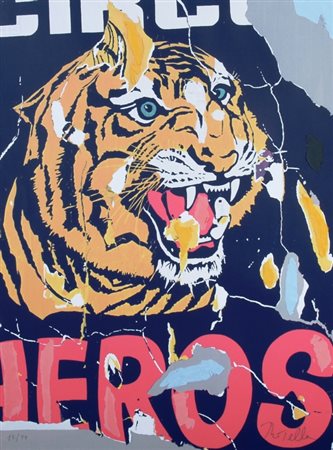 ROTELLA MIMMO (Catanzaro 1918 - Milano 2006) "Circo Heros" Litografia su...