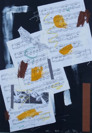 CHIARI GIUSEPPE (Firenze 1926 - Firenze 2007) "Spartiti musicali" Tecnica...