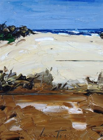 SCATIZZI SERGIO (Gragnano 1918 - Firenze 2009) "Paesaggio" Olio su tavola cm....