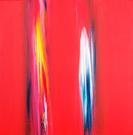 FINZI ENNIO (Venezia 1931) "Il verso del colore" Olio su tela cm. H: 40.00 L:...