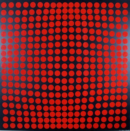VASARELY VICTOR (Pecs 1908 - Parigi 1997) "Senza titolo" 1973 Plastica su...
